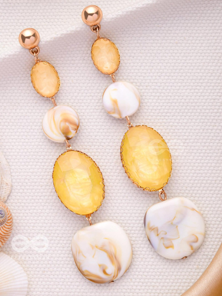 Shell N Core - Classic Drop Sandstone Earrings