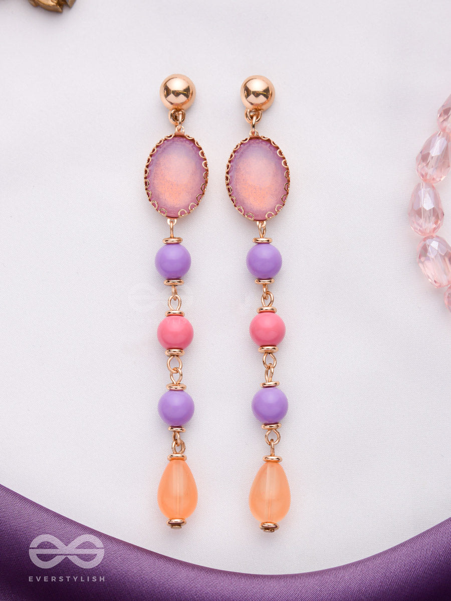 The Pastel Rays - Elegant Drop Earrings