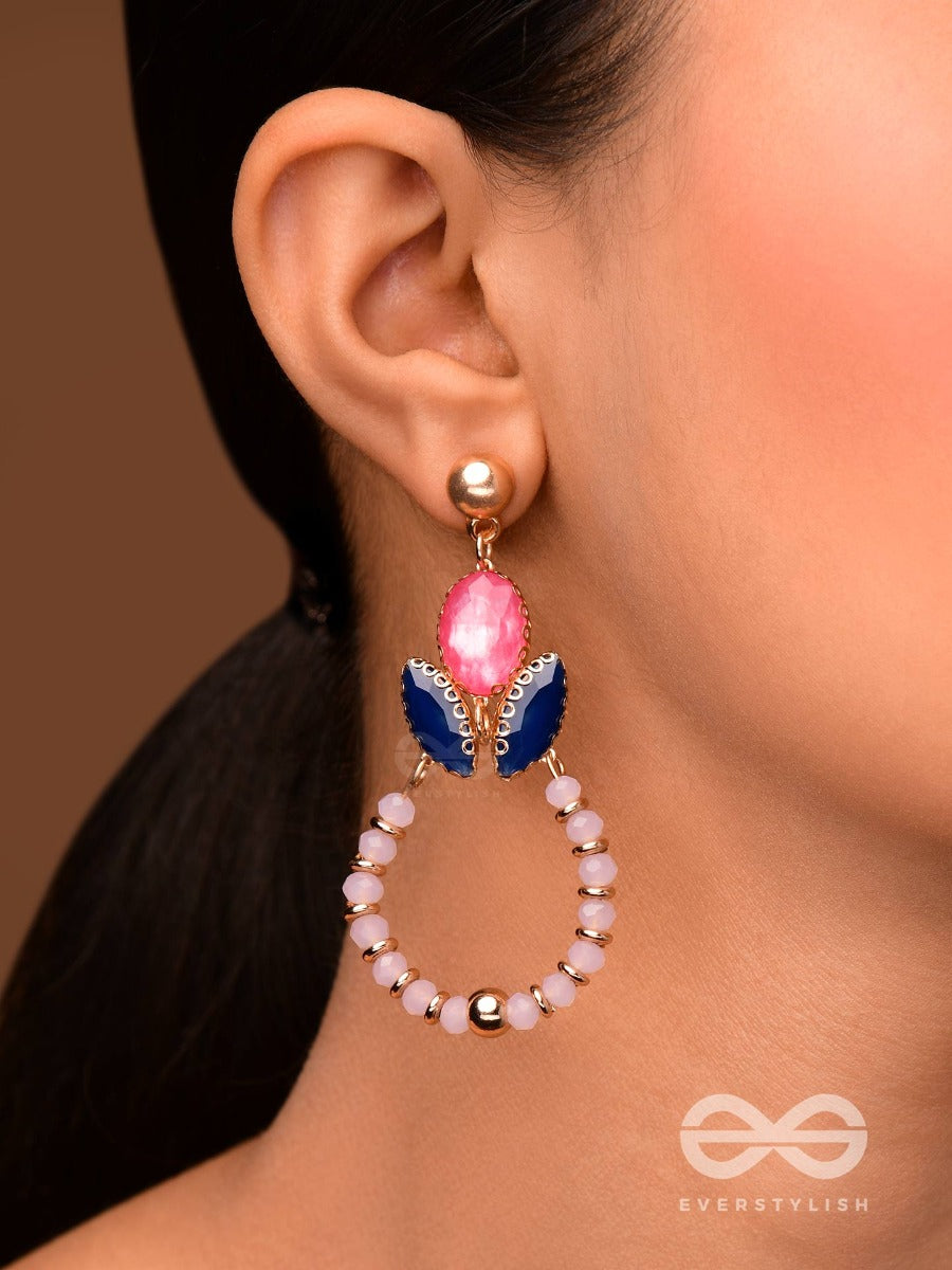 The Enchanting Whisperers - Golden Statement Earrings
