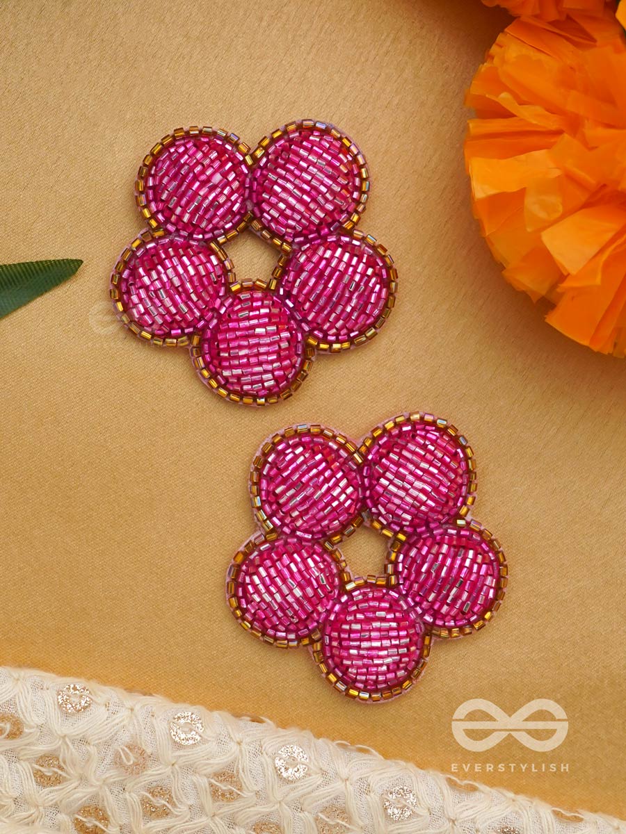 Alakshya - The Unseen Beauty - Cutdana Hand Embroidered Earrings