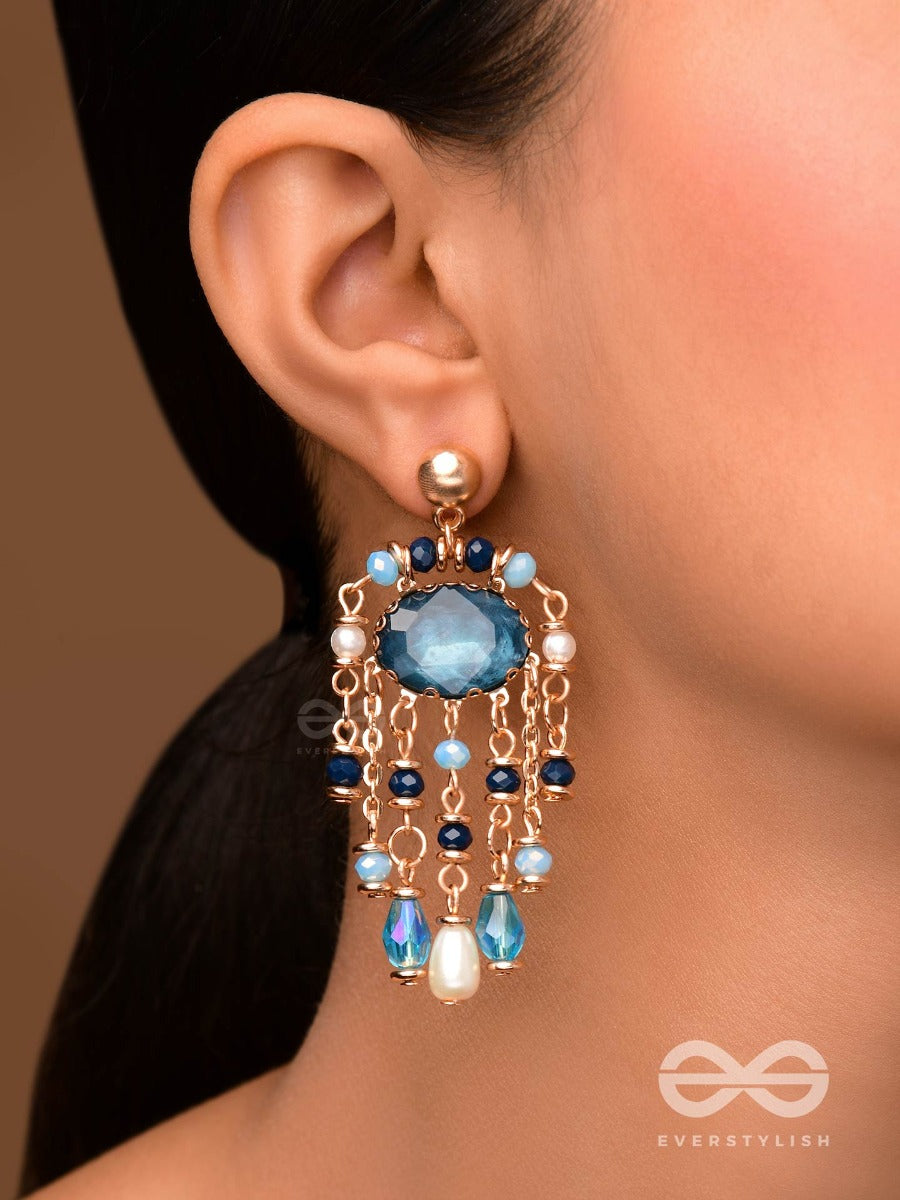 The Sparkling Skyline - Statement Drop Earrings