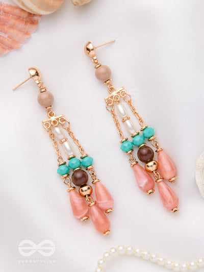 The Whispering Chimes - Beaded Drop Earrings