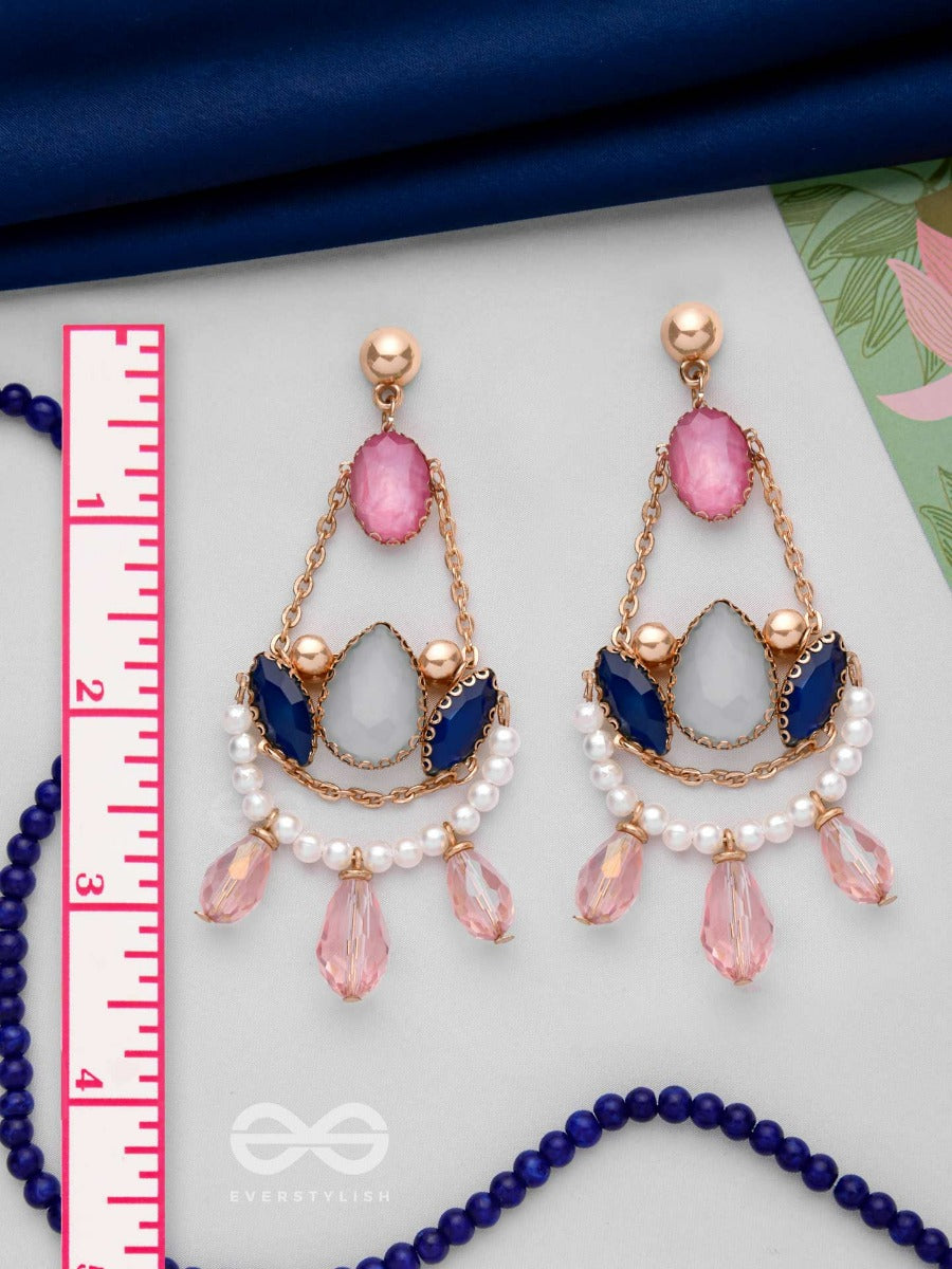 The Twilight Night - Golden Embellished Earrings