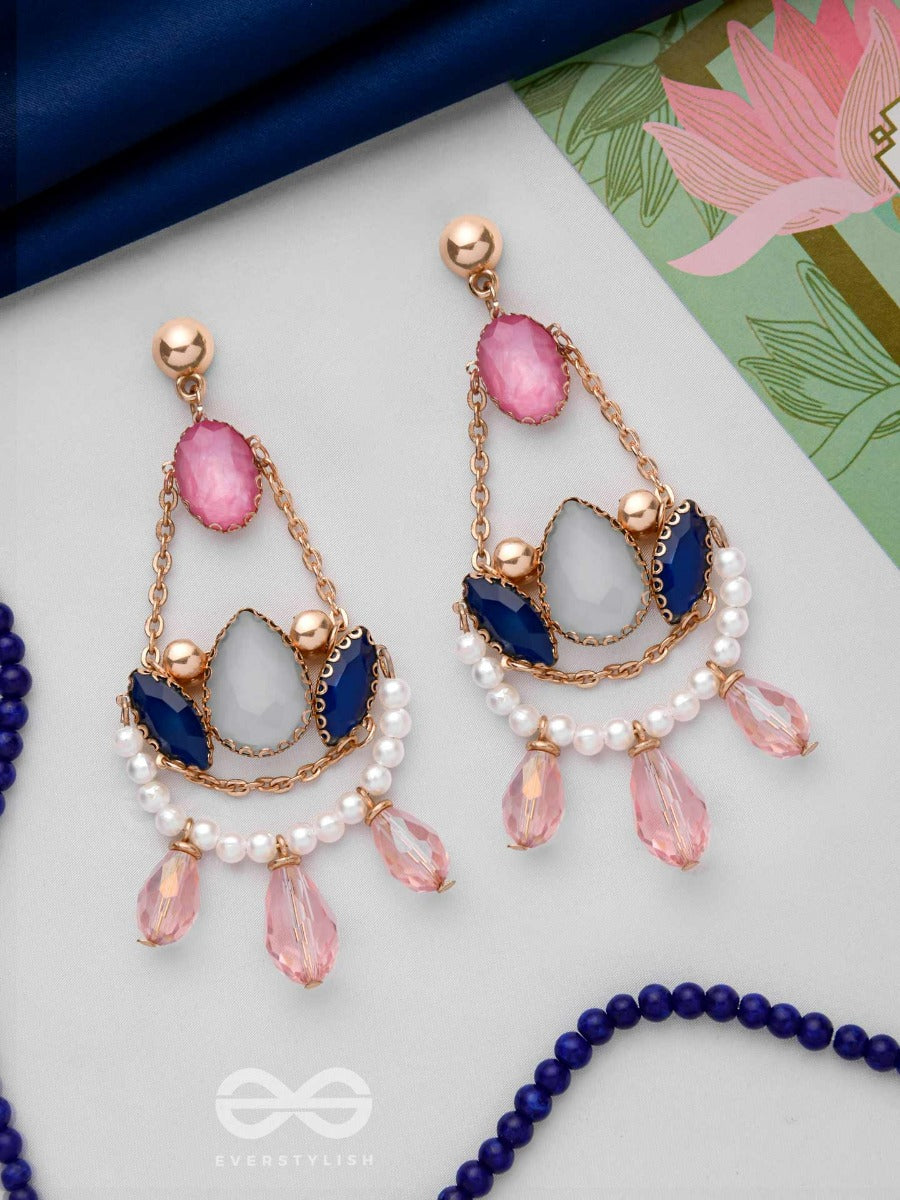 The Twilight Night - Golden Embellished Earrings