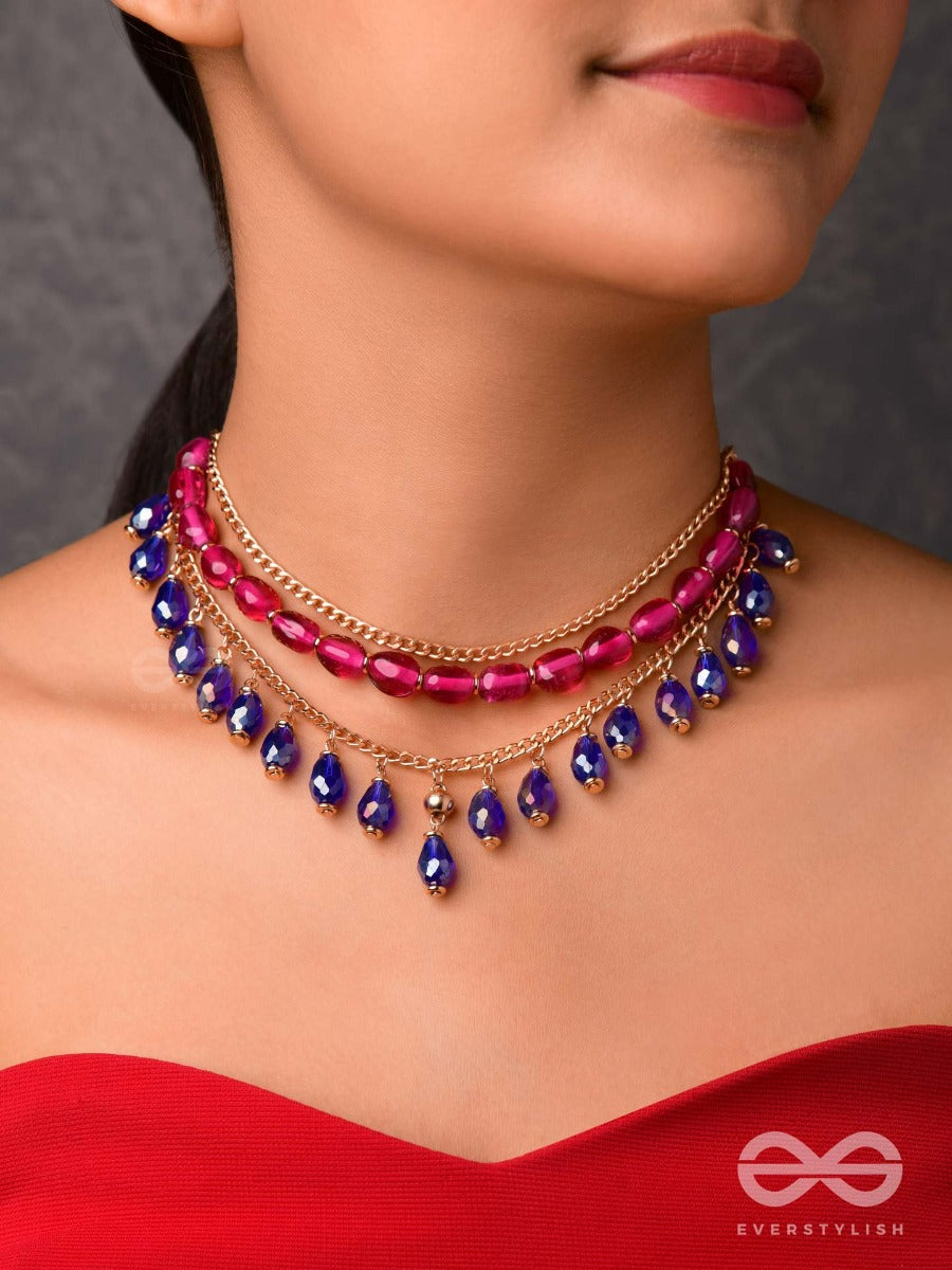 The Glamorous Rebel - Statement Multi Layered Necklace With Anti-Tarnish Coating