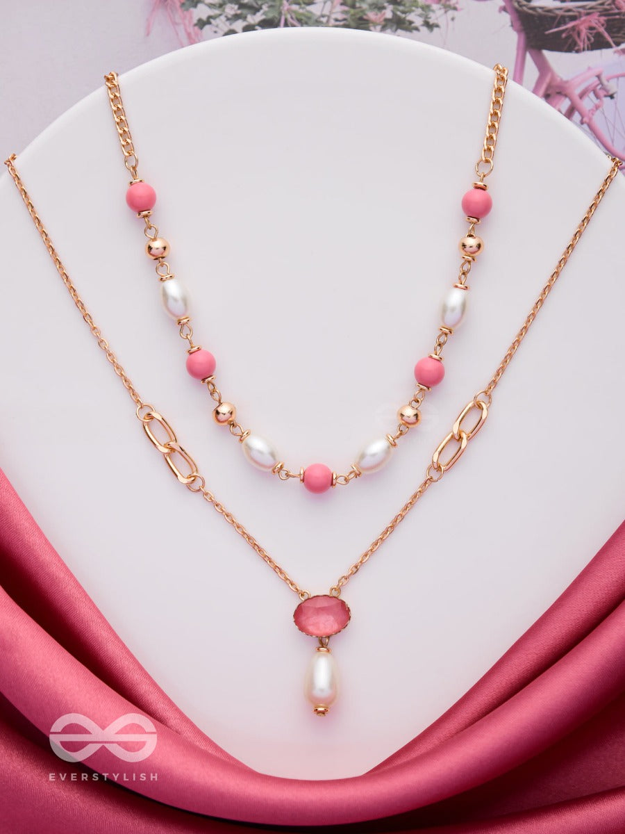 Lustrous Love Layers - Golden Multilyered Necklace With Anti-Tarnish Coating