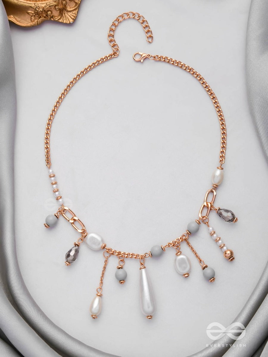 The Rainy Bliss - Casual Pearl Neckpiece With Anti-Tarnish Coating