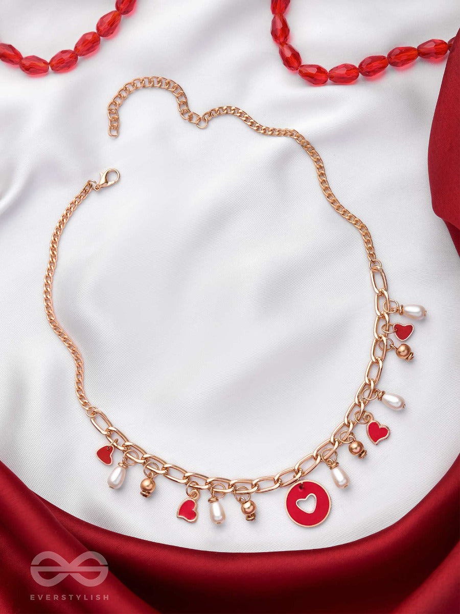 The Scarlet Affair - Cute Hearts Neckpiece With Anti-Tarnish Coating