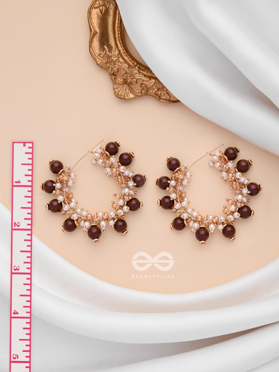 The Coco Pearls - Beaded Statement Hoops