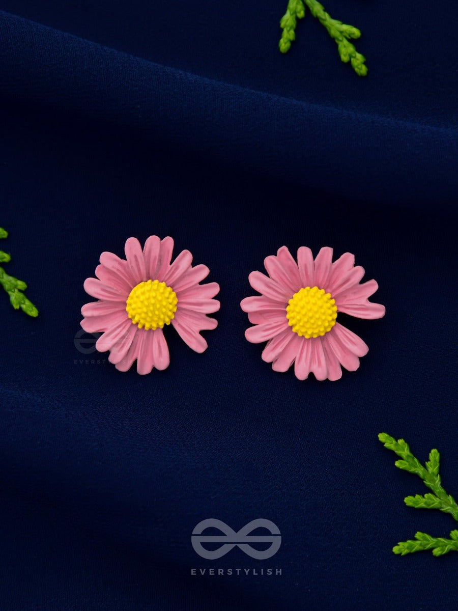 Forget-Me-Not - Casual Stud Earrings (Pink)