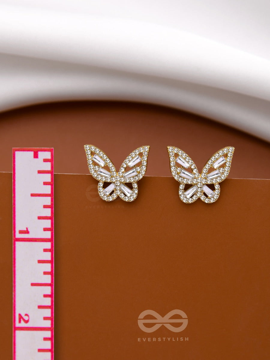 Twilight Flutterbeams - Golden Sparkling Studs