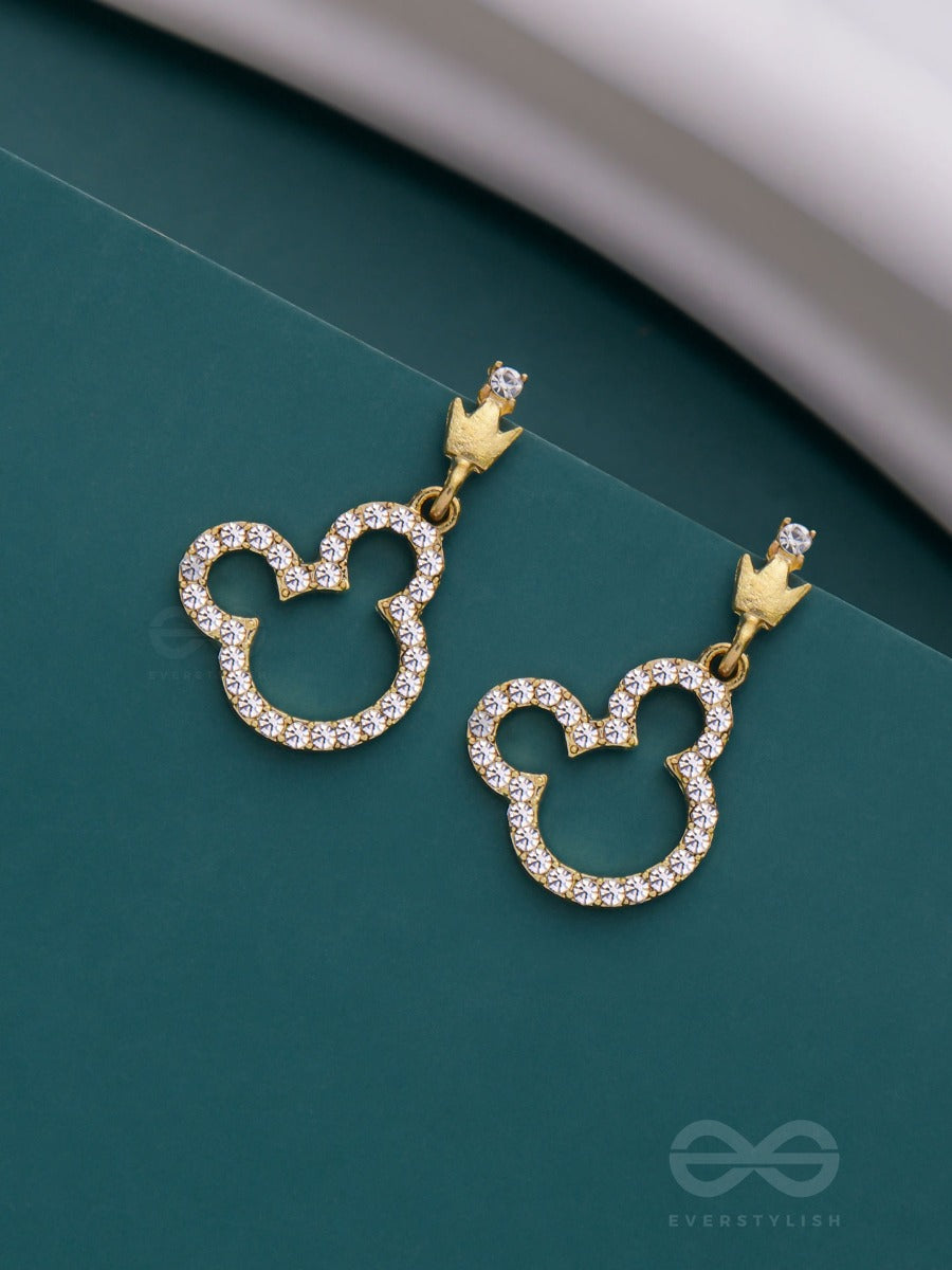 Mickey Ears On - Cute Sparkling Earrings