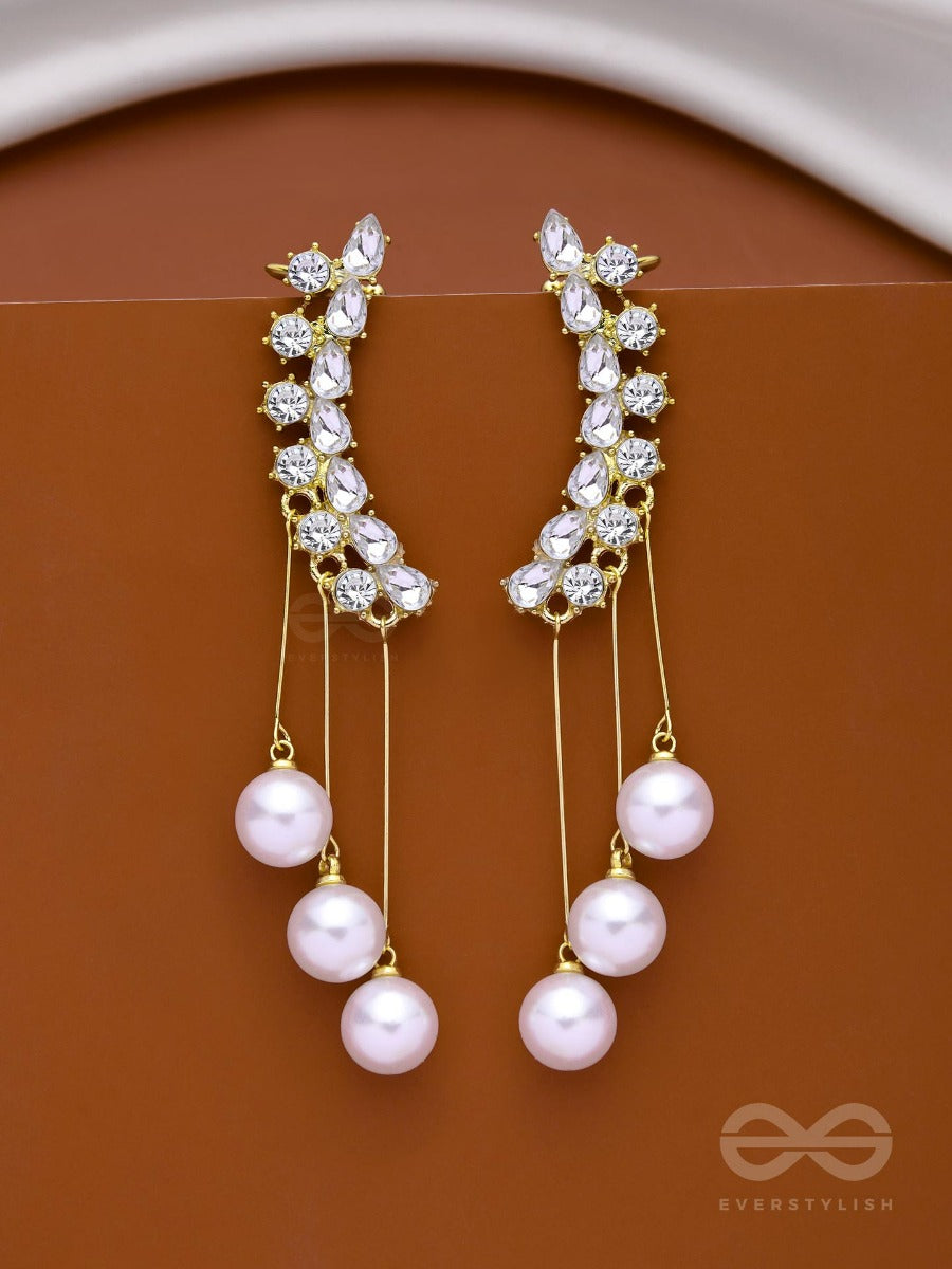 Sparkle And Shine Darlin' - Pearls Earcuff Earrings