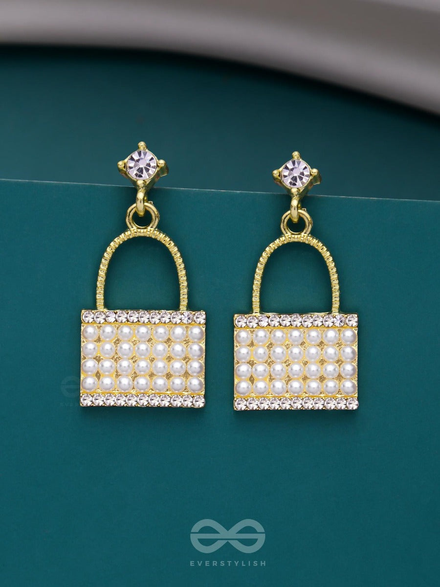 Carry-It-All - Golden Pearl Earrings