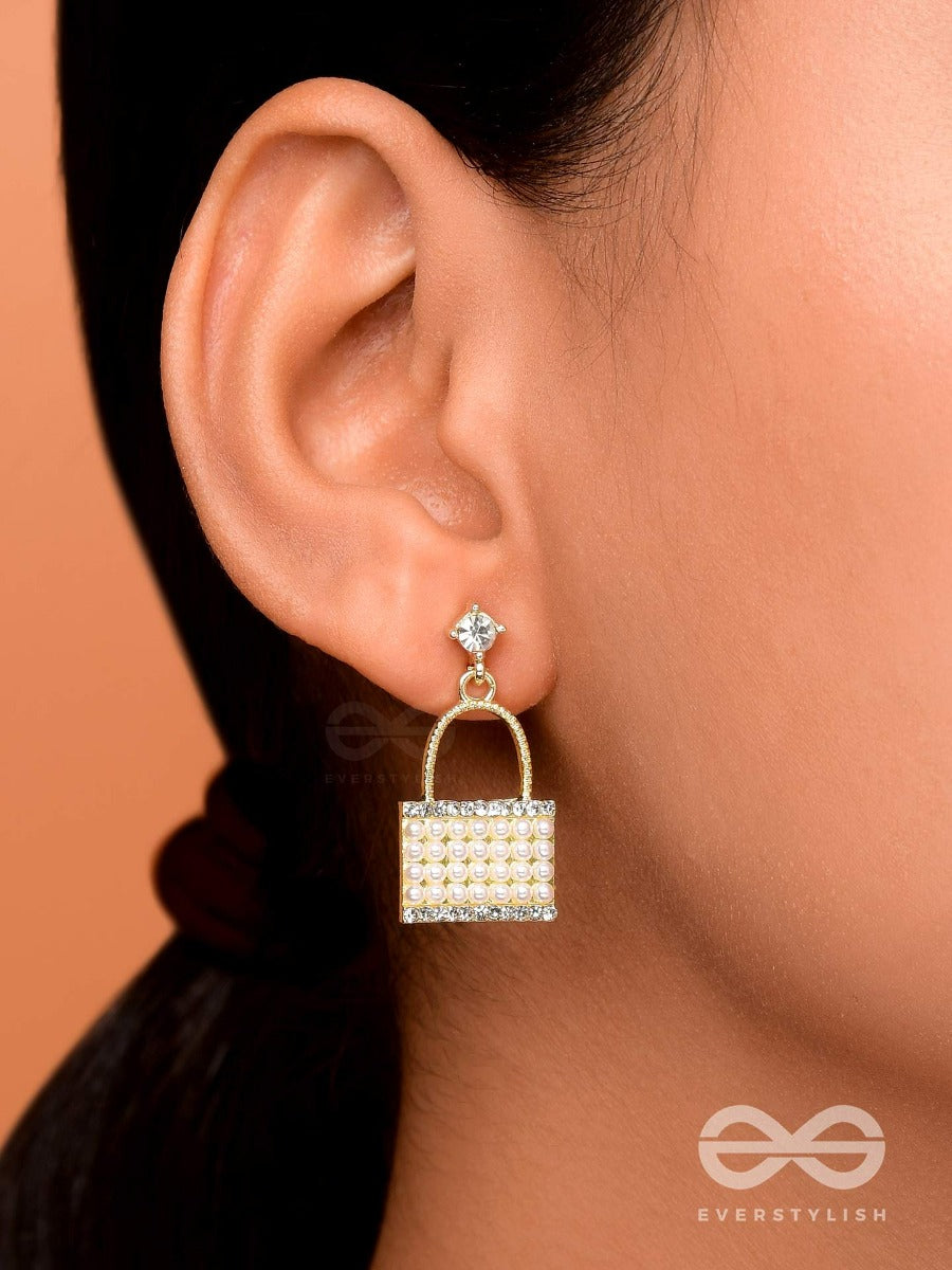 Carry-It-All - Golden Pearl Earrings