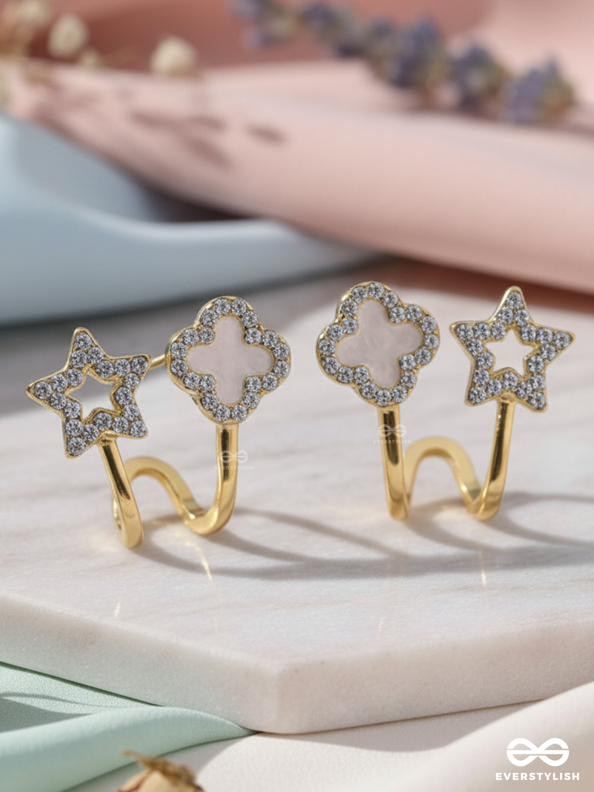 Make A Wish - Stud Earrings (White)