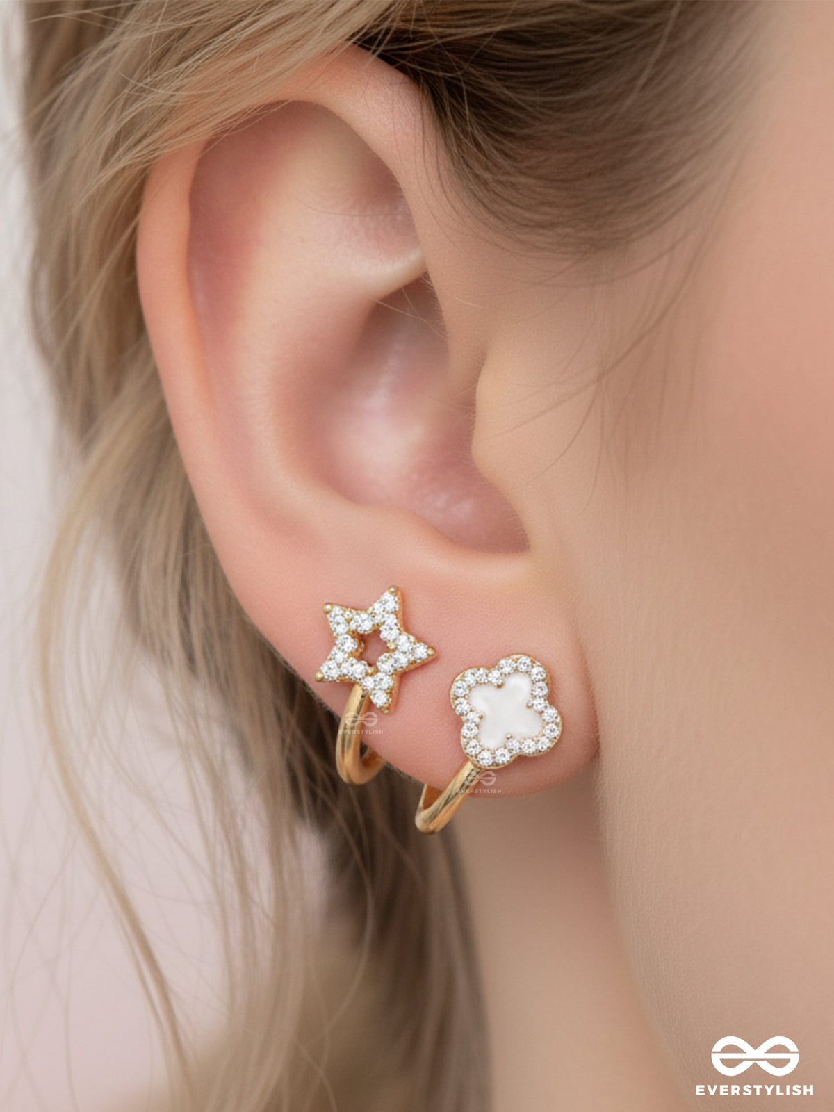Make A Wish - Stud Earrings (White)
