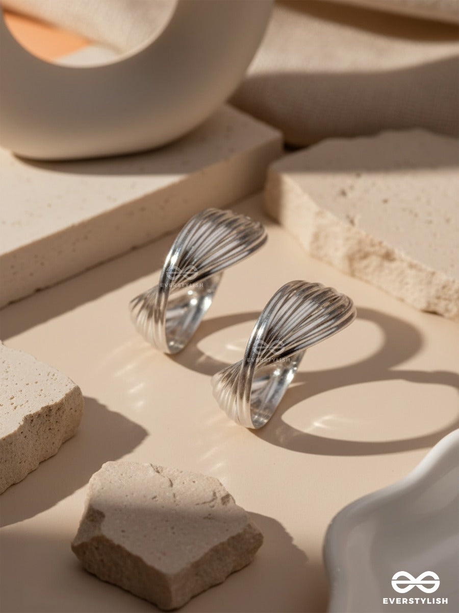 Leveling It Up - Statement Silver Hoops