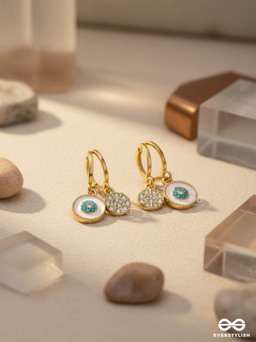 Blooming It Away - Golden Drop Earrings