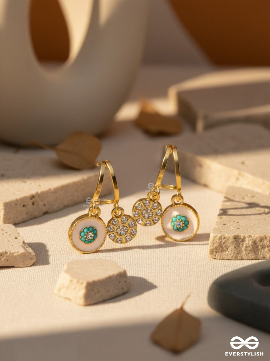 Blooming It Away - Golden Drop Earrings