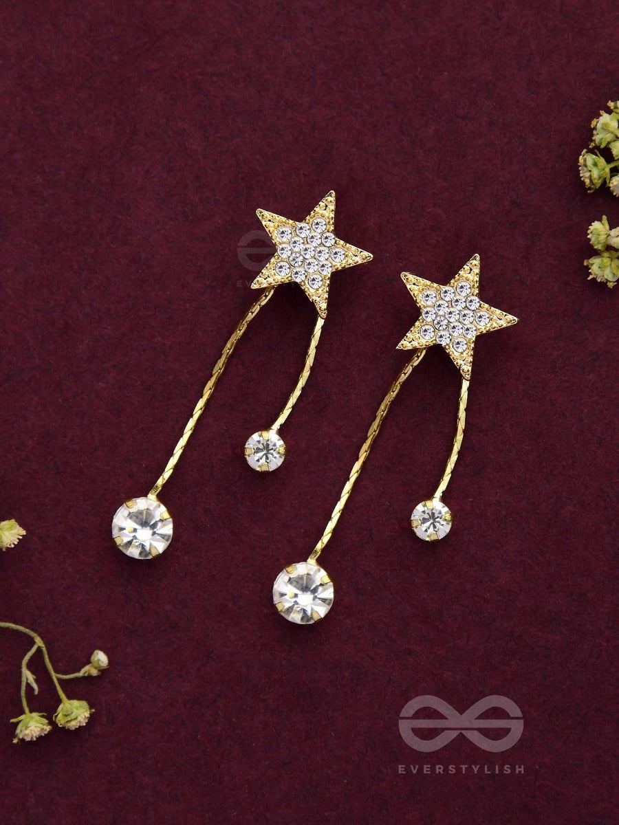 The Twinkling Star - Golden Sparkling Ear Jackets