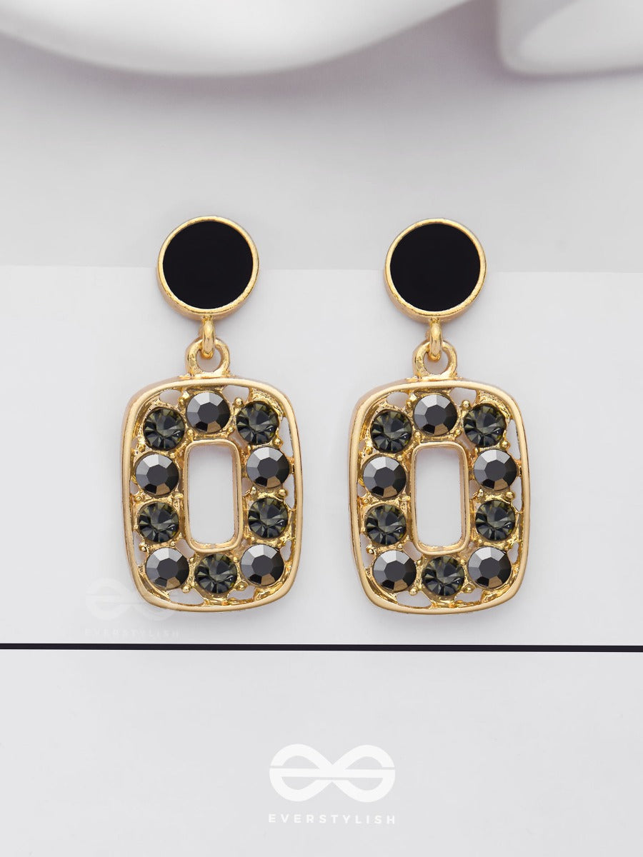 Blacksmith Crystals - Golden Drop Earrings