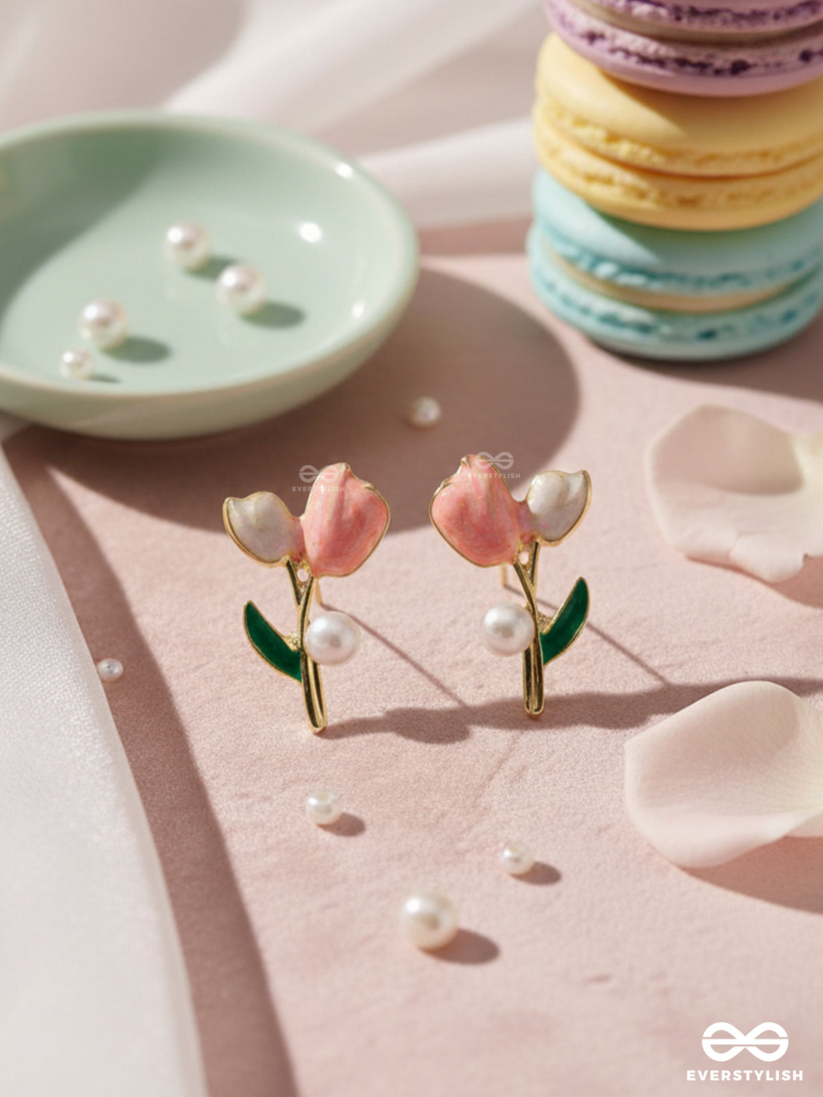 Blooming With Joy - Multicolored Floral Studs