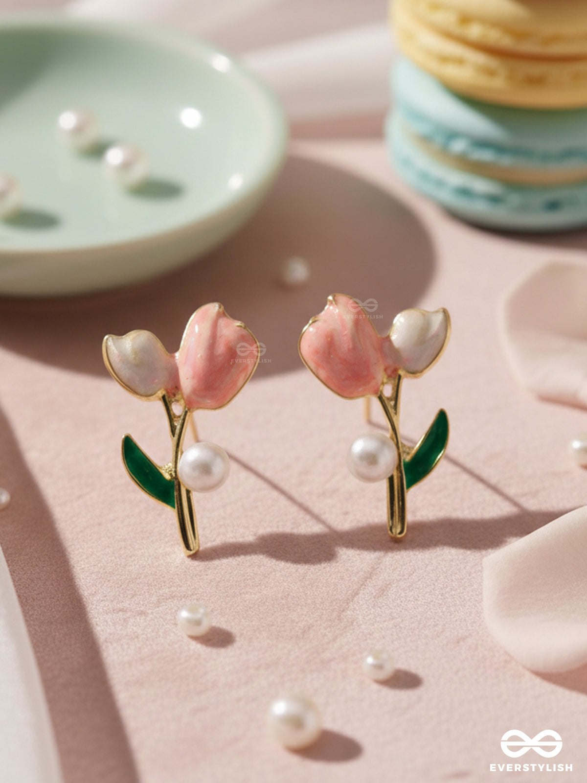 Blooming With Joy - Multicolored Floral Studs