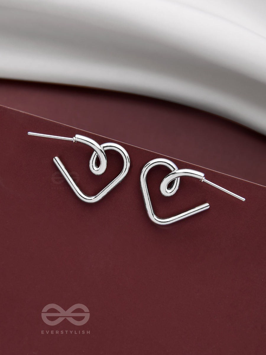 Incomplete Love Notes - Silver Studs