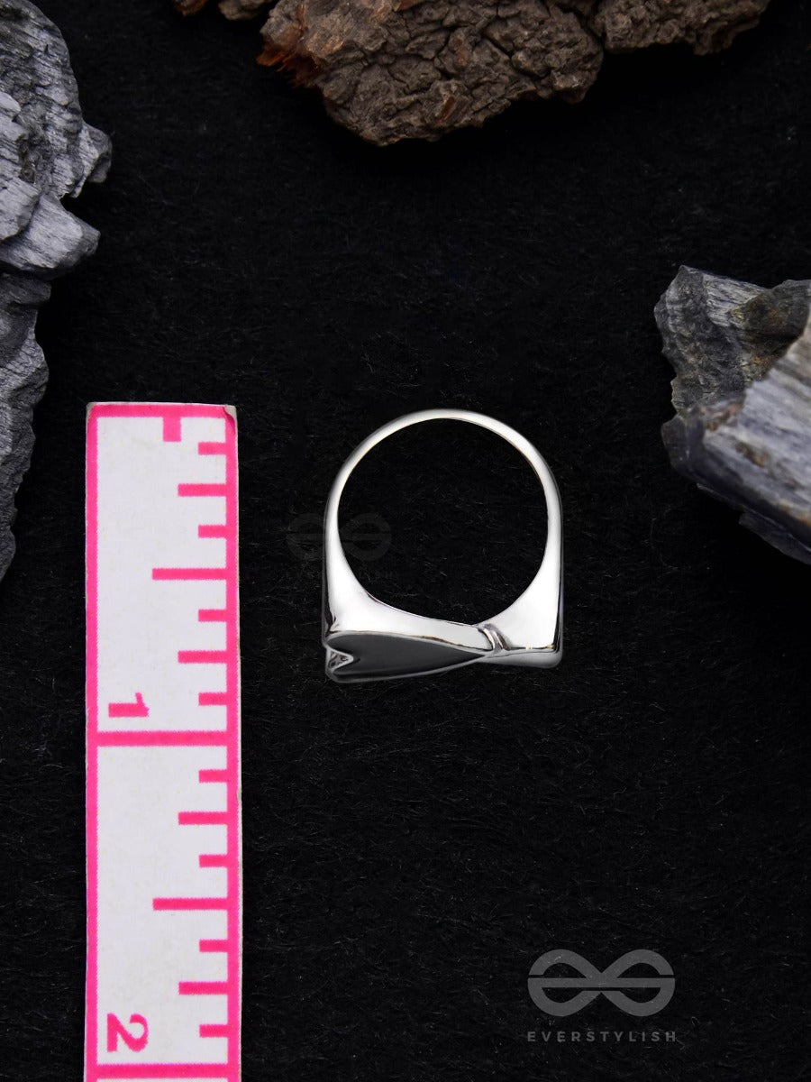 Double Dose Love - Statement Silver Ring