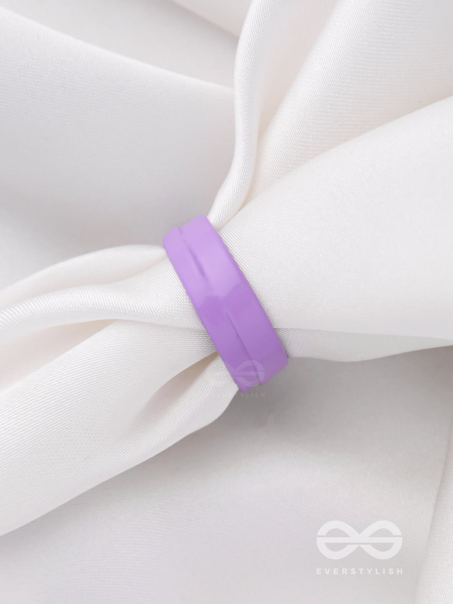 My Lavender Lush - Adjustable Acrylic Ring