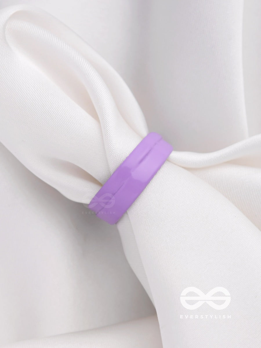 My Lavender Lush - Adjustable Acrylic Ring