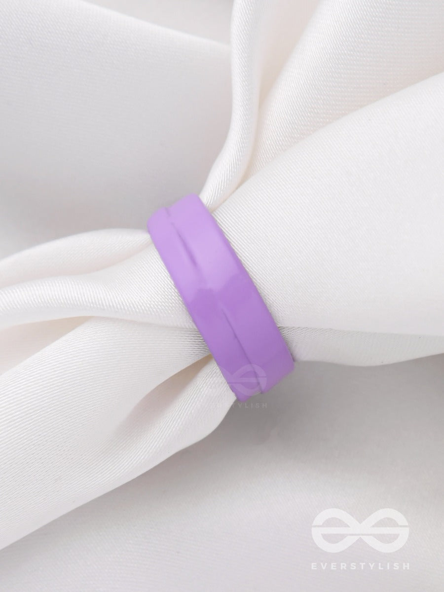 My Lavender Lush - Adjustable Acrylic Ring