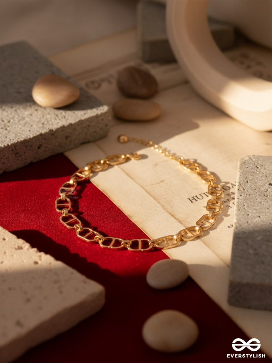 The Bold Impression - Golden Statement Neckpiece