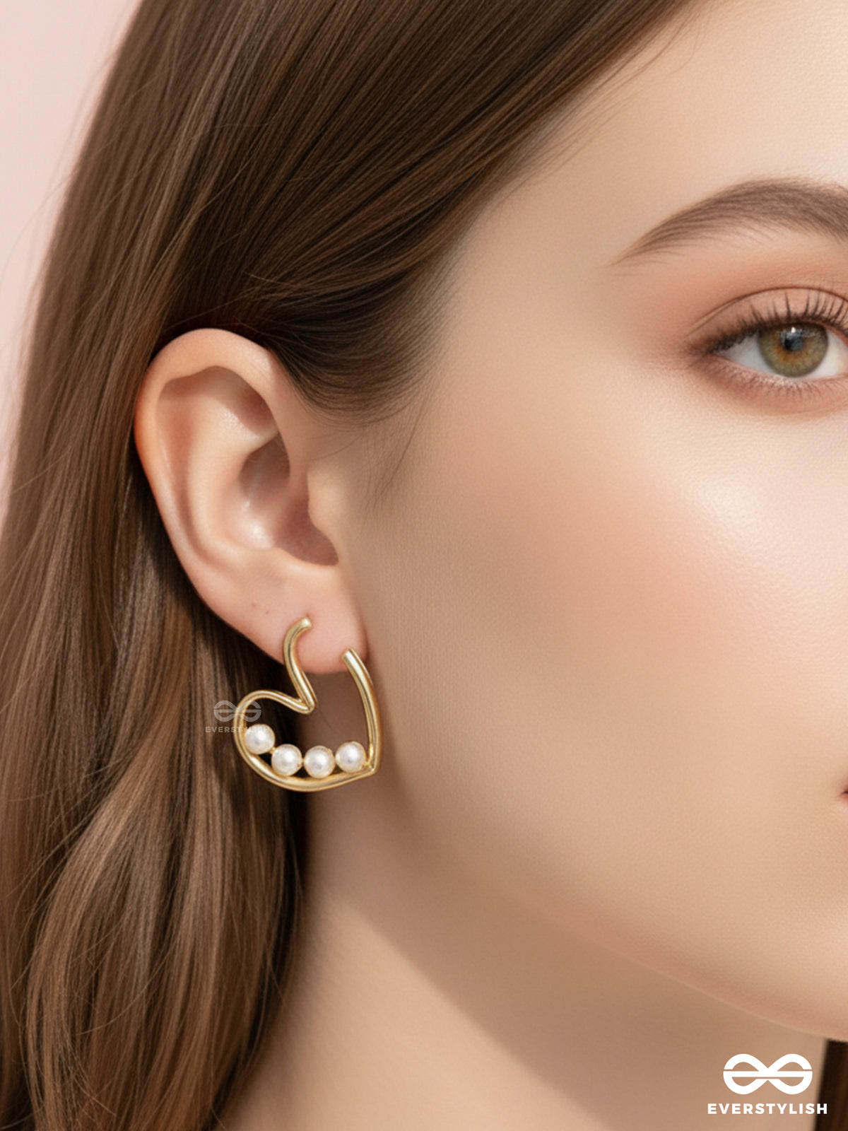 Love You Still - Golden Pearl Studs
