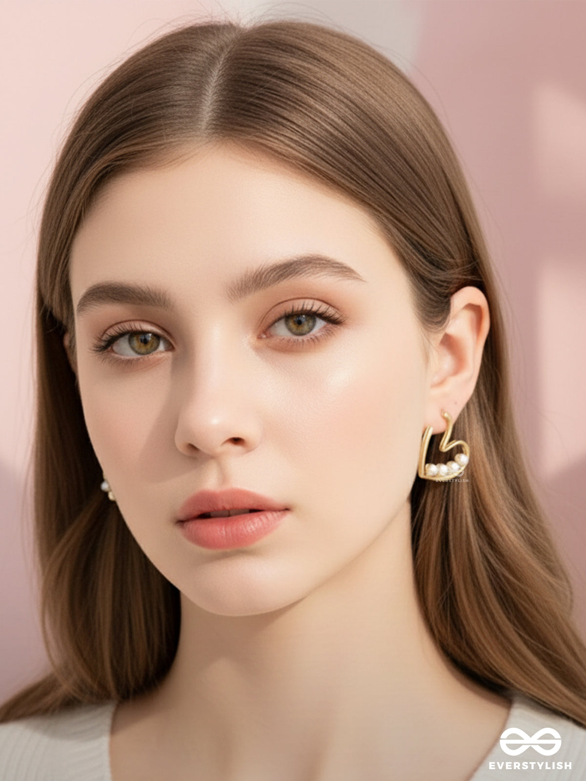 Love You Still - Golden Pearl Studs