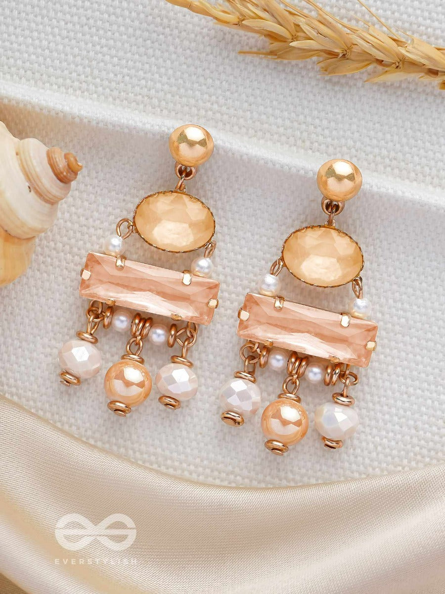 The Caramel Dazzlers - Statement Drop Earrings