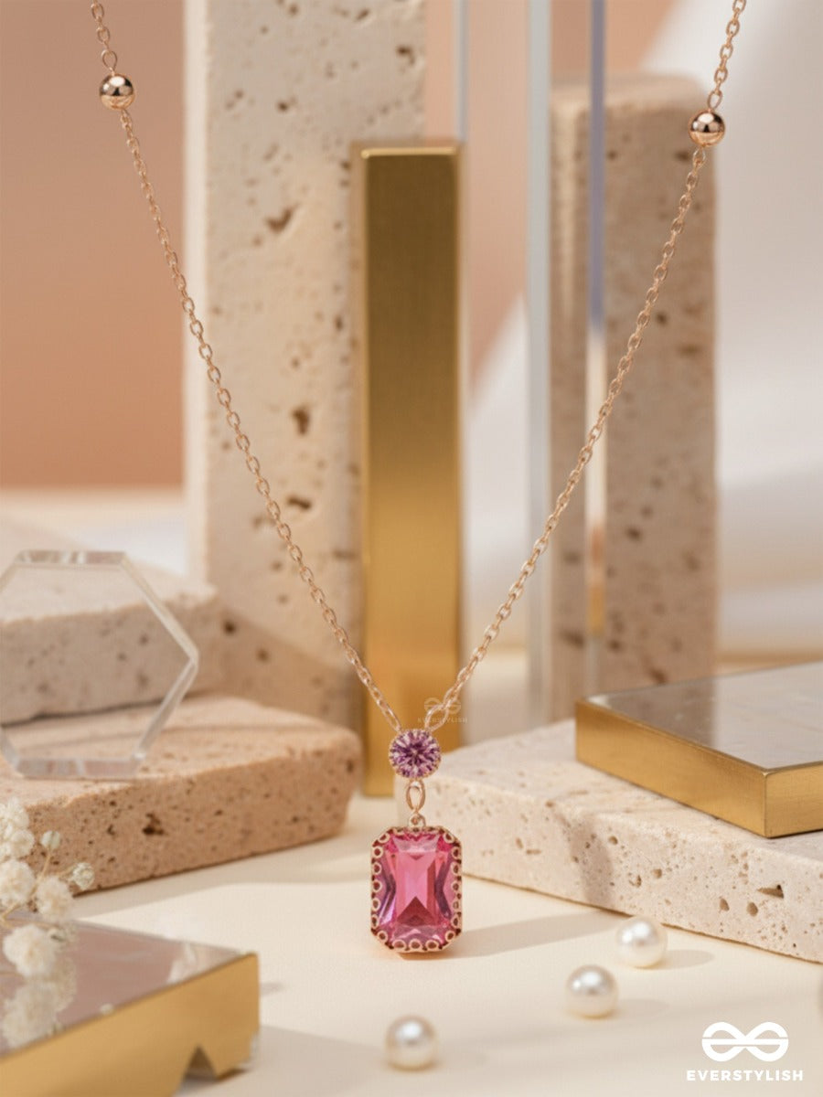 Magenta's Magic - Smart And Casual Neckpiece With Anti-Tarnish Coating