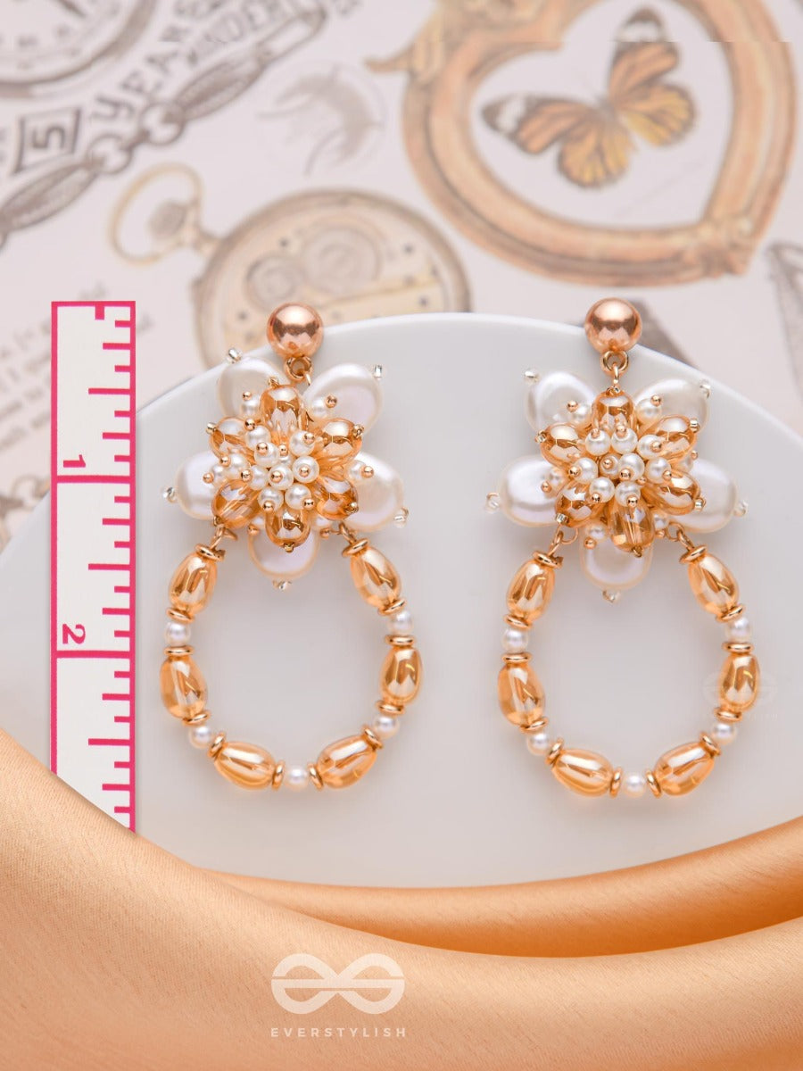 The Hanging Dahlias - Statement Drop Earrings