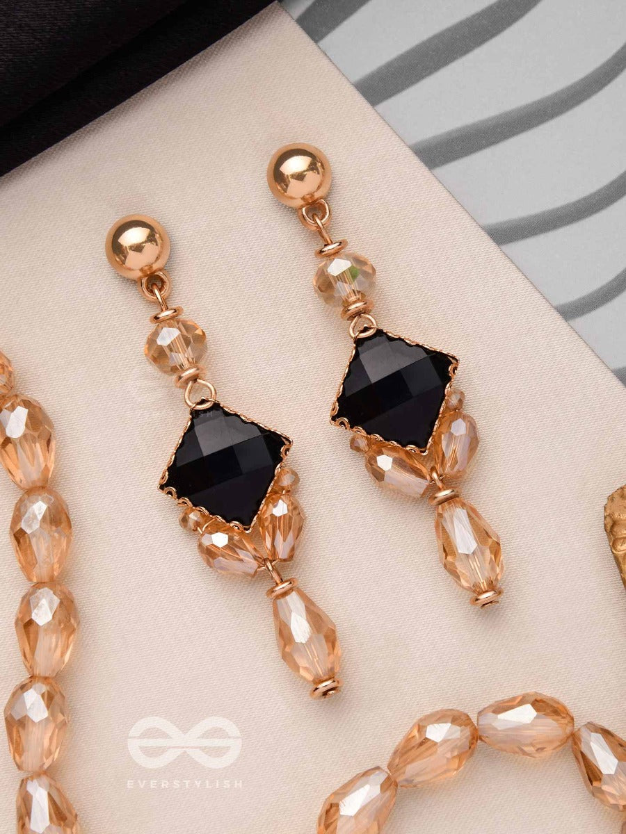 The Mystic Nightfall - Elegant Drop Earrings
