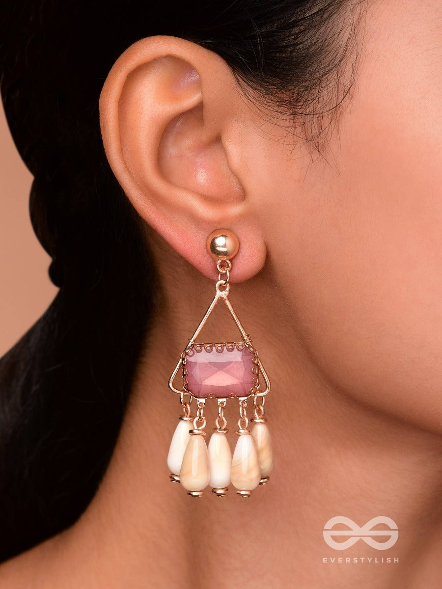 The Sparkling Sea-Shore - Statement Drop Earrings