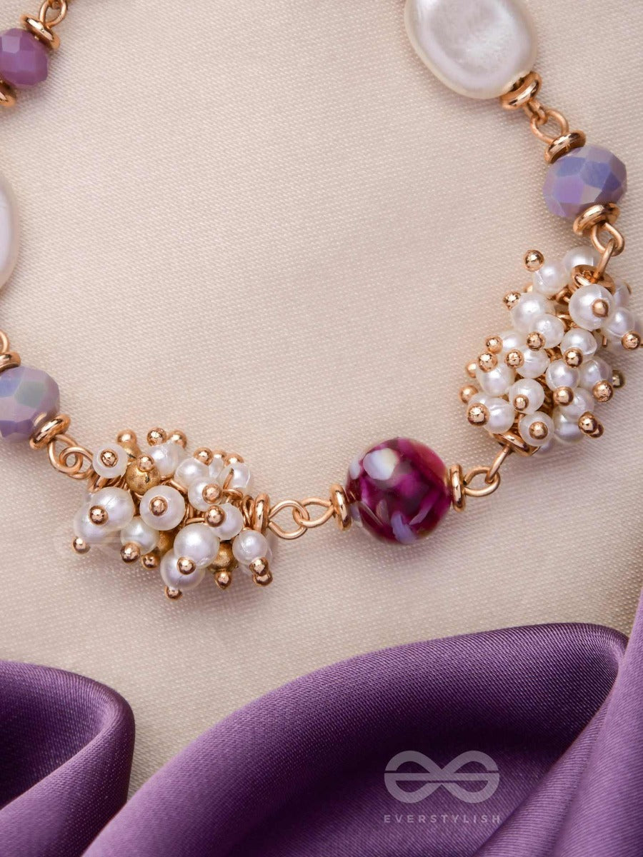 A Mauve Moon - Classy Beaded Bracelet