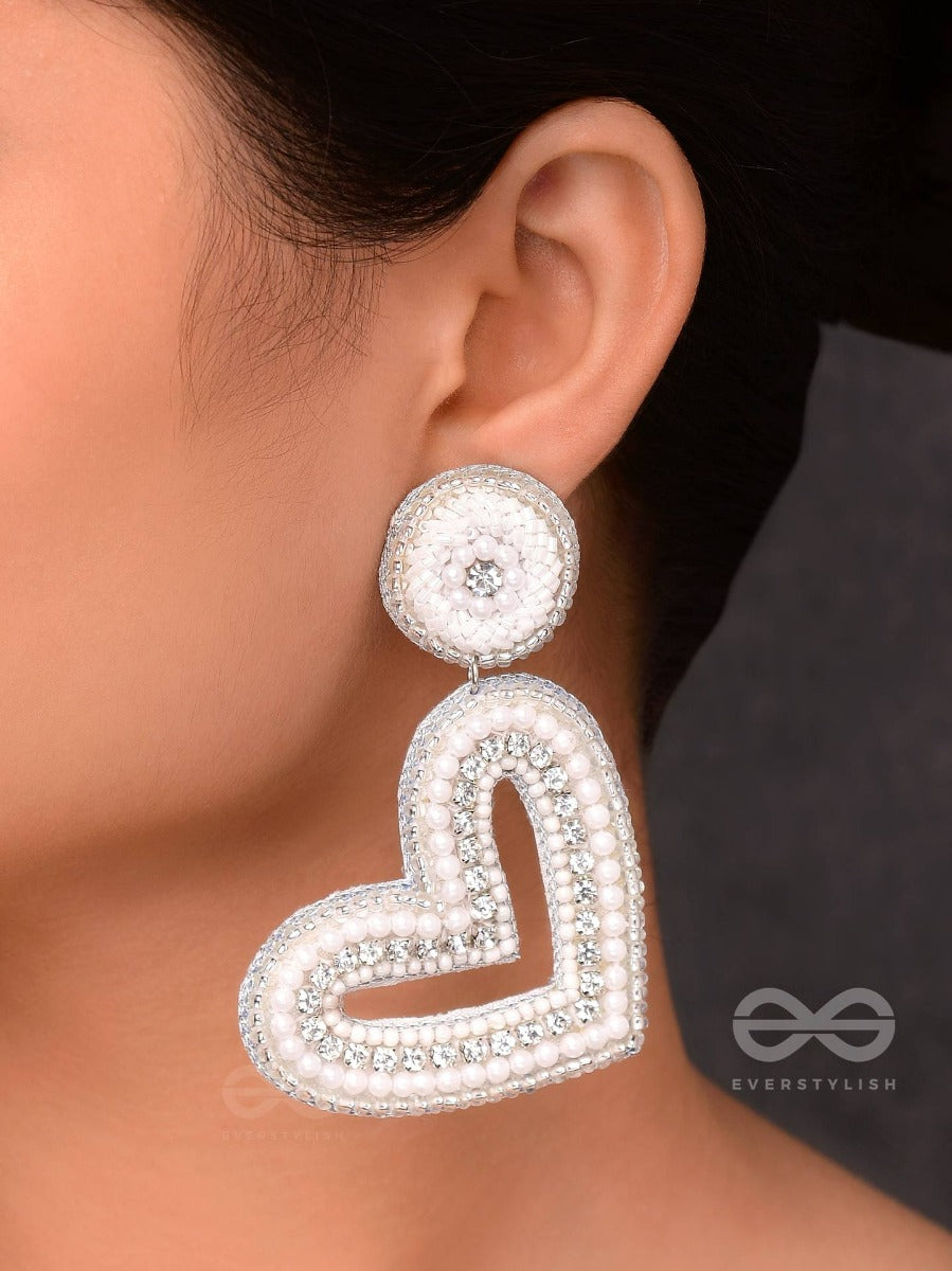 Sauhardika - Heartfealt Moments - Beads And Cut Dana Hand Embroidered Earrings
