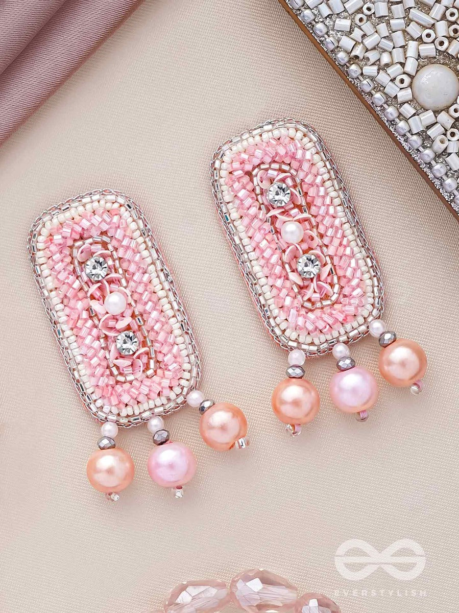 Vapusha - Marvellous Beauty - Sequins, Cut Dana And Beads Embroidered Earrings