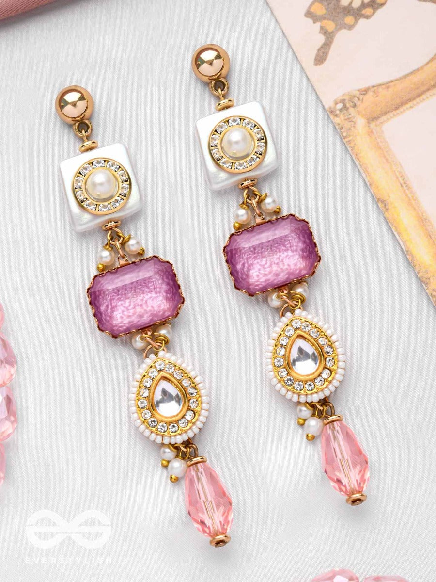 The Dreamy Dazzles - Golden Embellished Earrings