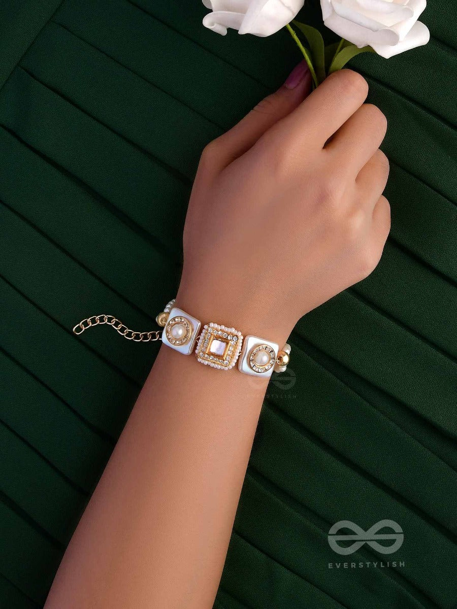 The Gleaming Orbits - Golden Embellished Bracelet