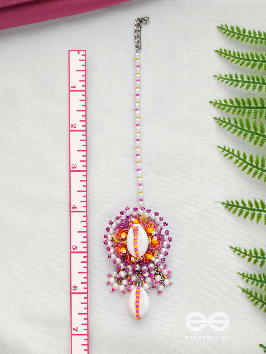 Sambavika - The Shell Enchantments - Beads And Shells Embroidered Earrings