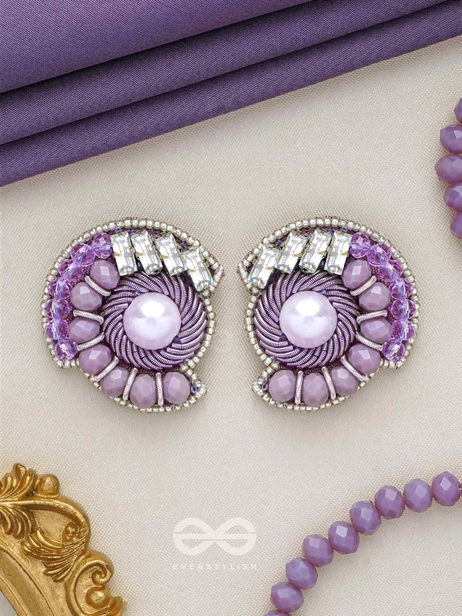 Anuka - The Classic Beads - Pearl, Beads And Stone Embroidered Earrings