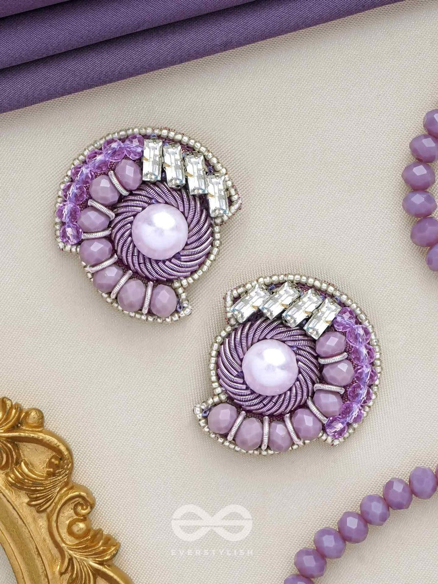 Anuka - The Classic Beads - Pearl, Beads And Stone Embroidered Earrings