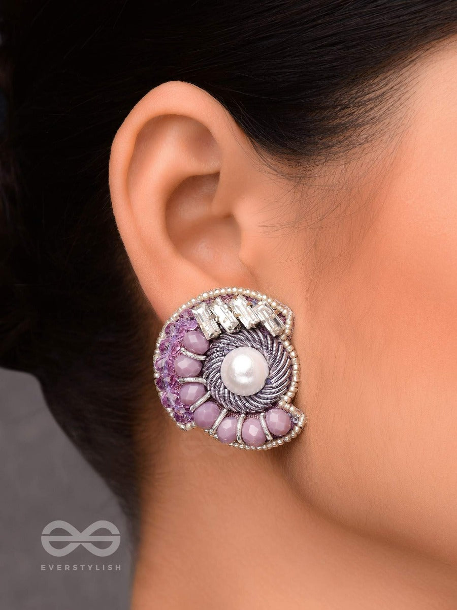 Anuka - The Classic Beads - Pearl, Beads And Stone Embroidered Earrings